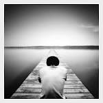 black and white man on dock pic